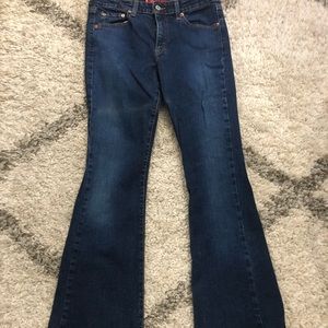 Levi low stretch low flare jeans